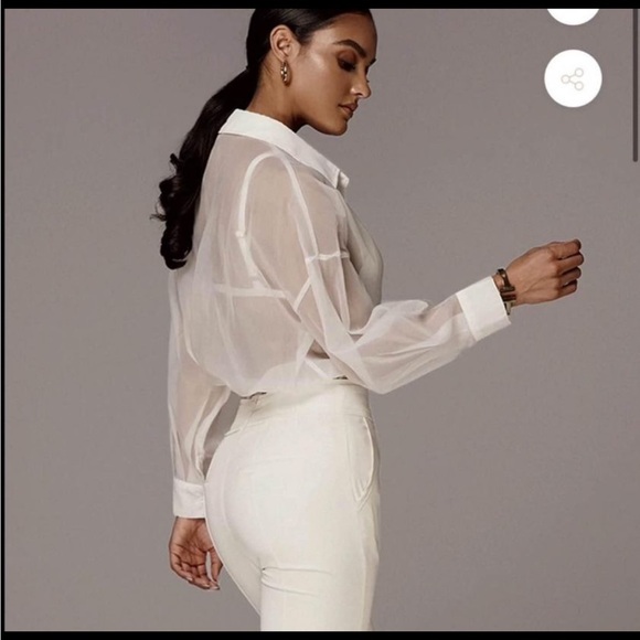 JLuxLabel Sheer Blake Blouse/Bikini Cover up - Picture 3 of 6